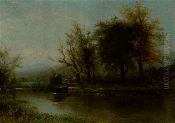 A September Morning In The Catskills Oil Painting by Arthur Parton