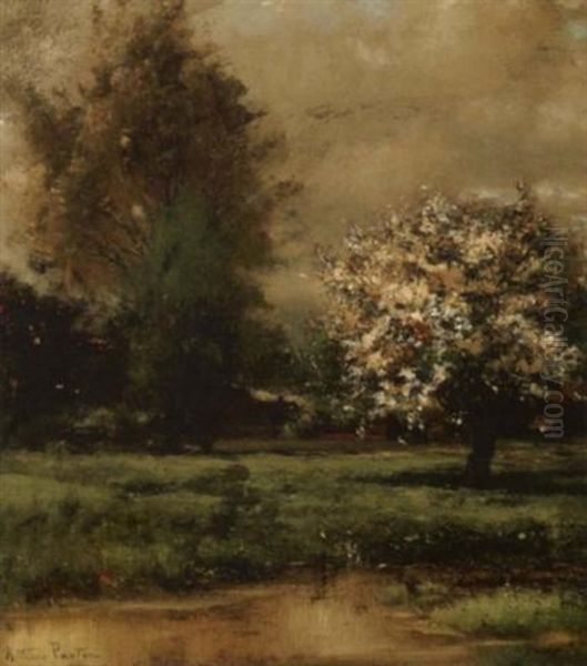 Spring Landscape Oil Painting by Arthur Parton