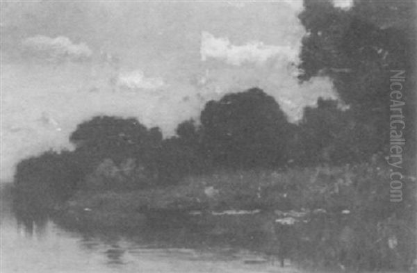 River View Oil Painting by Arthur Parton