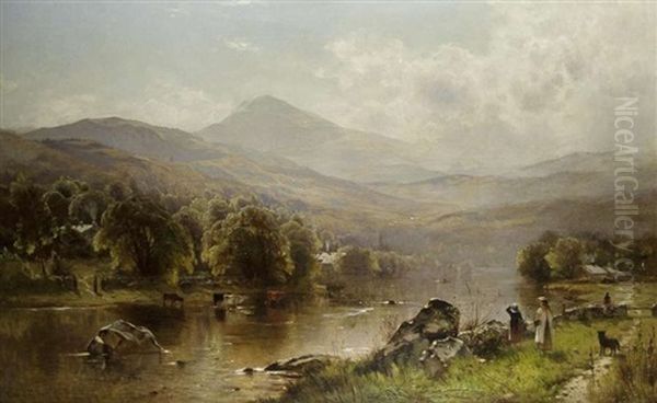 Nachmittag Am Fluss Oil Painting by Ernest Parton