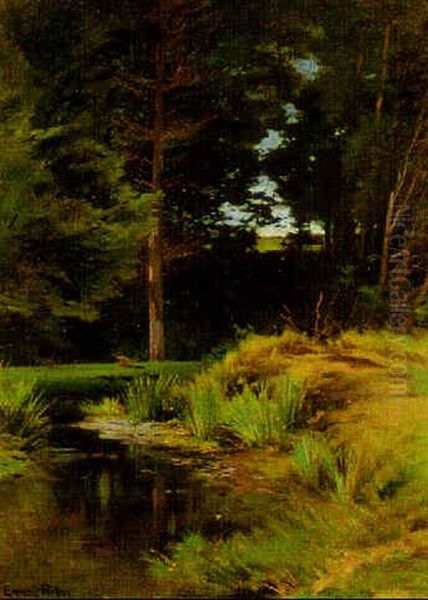 Deep In The Woods Oil Painting by Ernest Parton