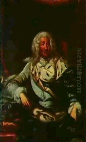 Portrattt Av Fredrick I Oil Painting by Lorenz Pasch the Elder