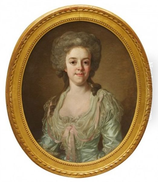 Portratt Forestallande Hedvig Ulrica Rappe, F Von Hermansson Oil Painting by Lorenz Pasch the Younger