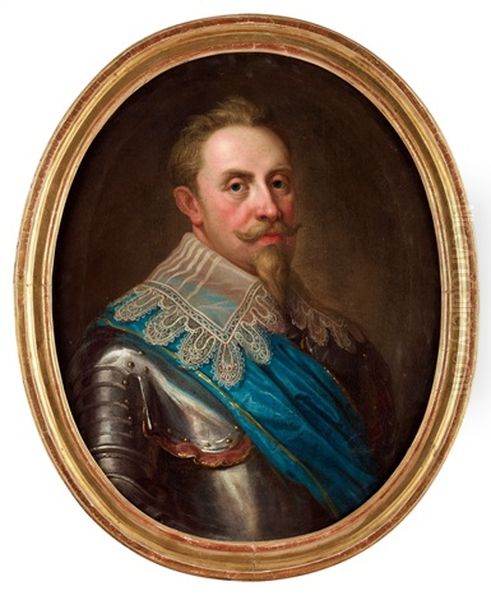 Konung Gustaf Ii Adolf Oil Painting by Lorenz Pasch the Younger