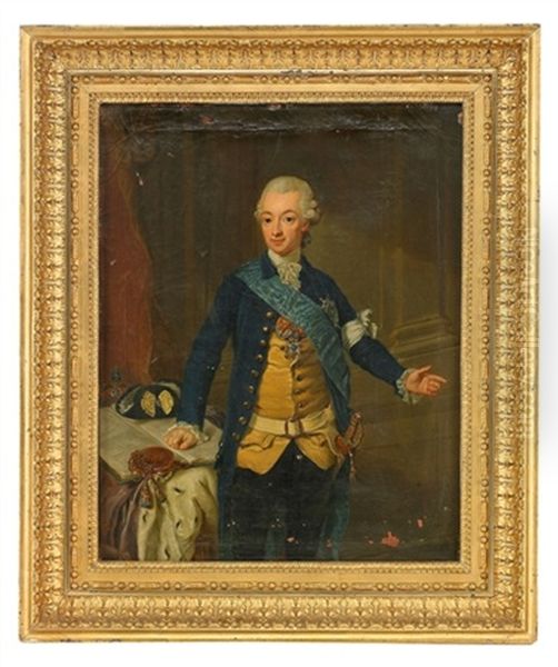 Portratt Av Kung Gustav Iii Oil Painting by Lorenz Pasch the Younger