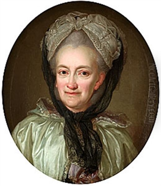 Friherrinnan Kristina Birgitta Stierneld, F. Falker Oil Painting by Lorenz Pasch the Younger