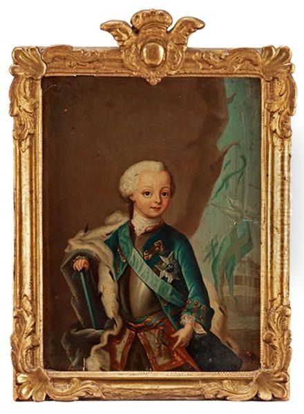 Hertig Karl (karl Xiii) (1748-1818) )the Duke Karl, Later King) Oil Painting by Ulrika (Ulla Fredrica) Pasch