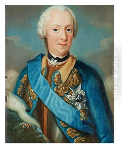 Konung Adolf Fredrik (1710-1771) by Ulrika (Ulla Fredrica) Pasch