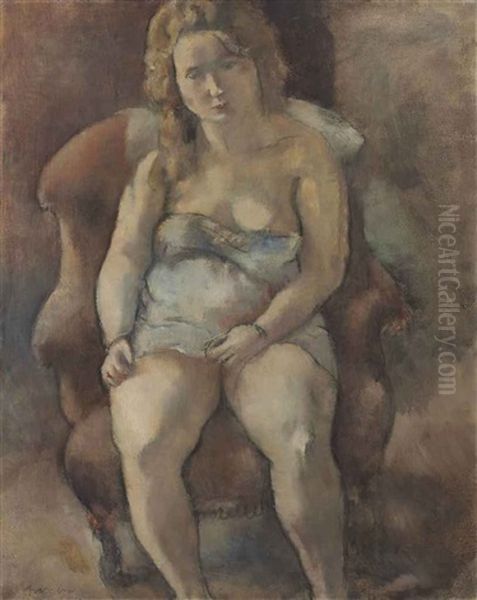 Marcelle Assise by Jules Pascin