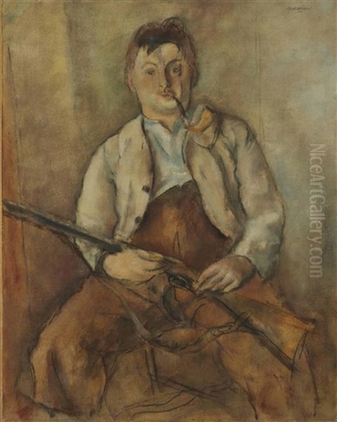 Le Chasseur Oil Painting by Jules Pascin