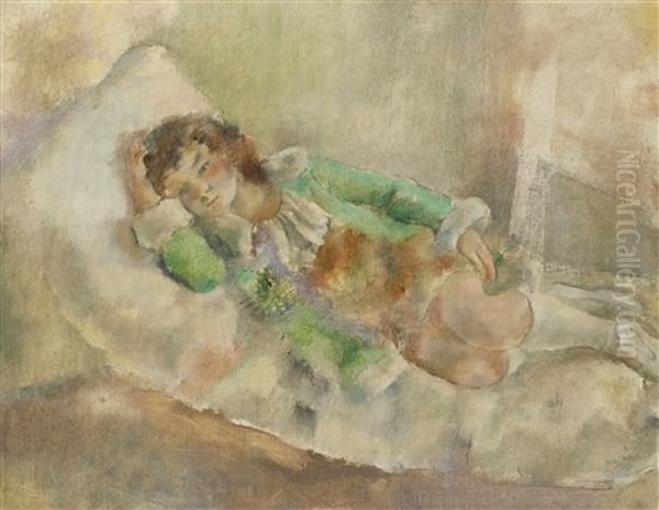 La Petite Actrice Oil Painting by Jules Pascin