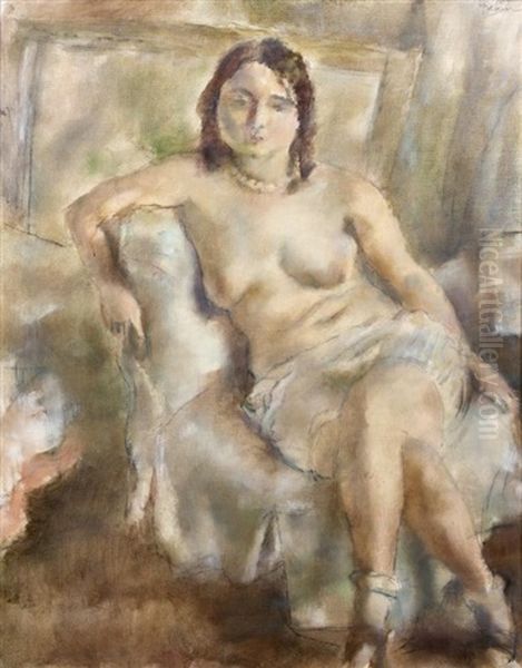 La Belle Danoise Oil Painting by Jules Pascin