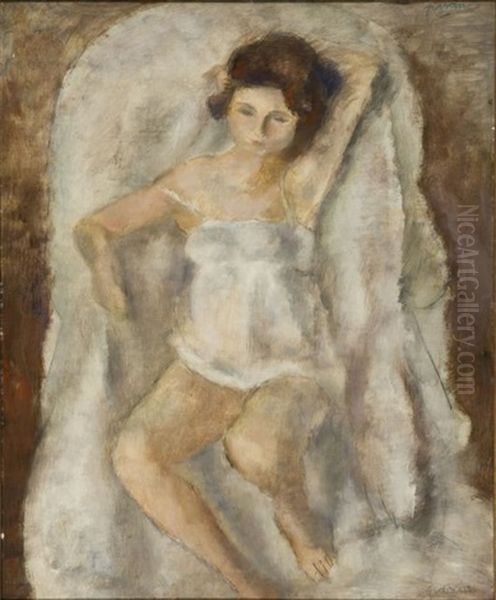 La Petite Lysis Oil Painting by Jules Pascin