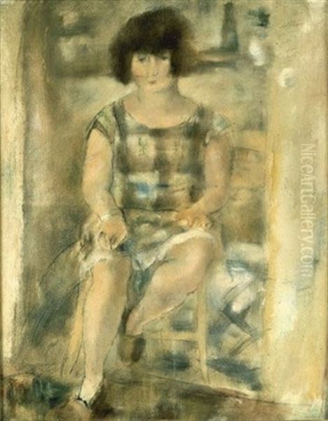 Lucy Apres Le Shampooing by Jules Pascin