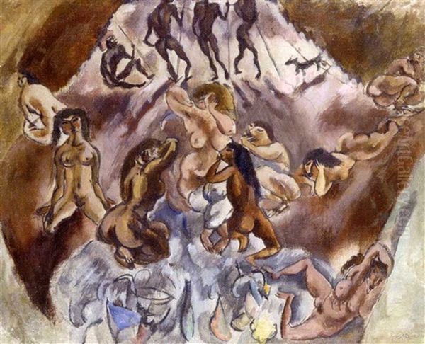 Reunion Infernale Oil Painting by Jules Pascin