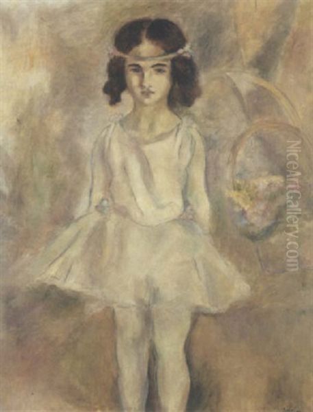 Jeune Femme Debout Oil Painting by Jules Pascin