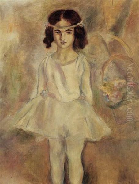 Jeune Femme Debout Oil Painting by Jules Pascin