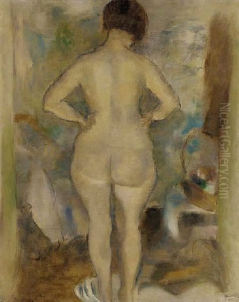 Raymonde De Dos Oil Painting by Jules Pascin