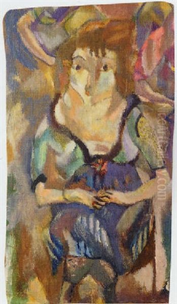 La Mome-souris Oil Painting by Jules Pascin