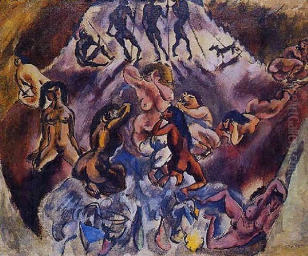 Reunion Infernale Oil Painting by Jules Pascin