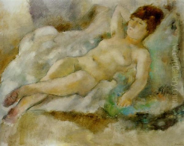 Rebecca Couchee Oil Painting by Jules Pascin