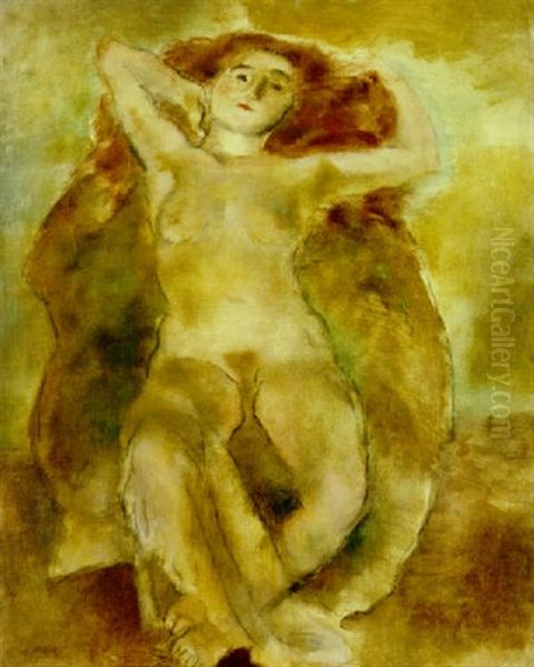 Clara Oil Painting by Jules Pascin