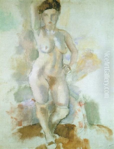 Suzy Oil Painting by Jules Pascin