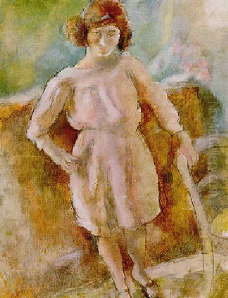 La Petite Nana De Cassis Oil Painting by Jules Pascin