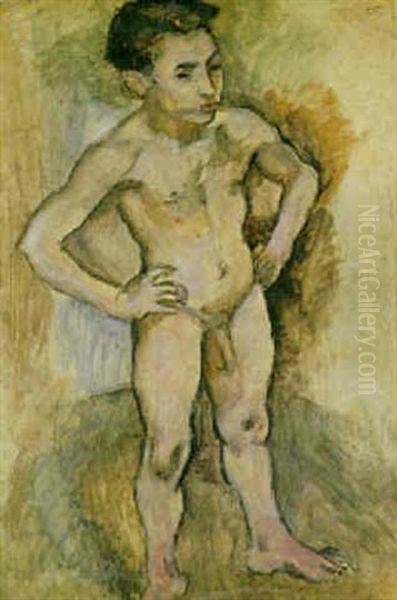 Le Modele Italien Oil Painting by Jules Pascin