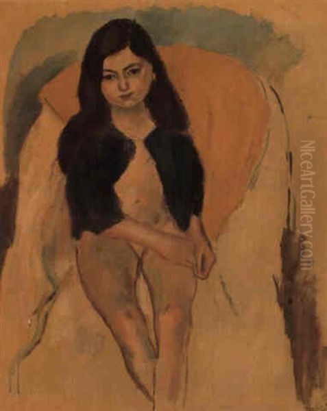 La Petite Italienne Oil Painting by Jules Pascin