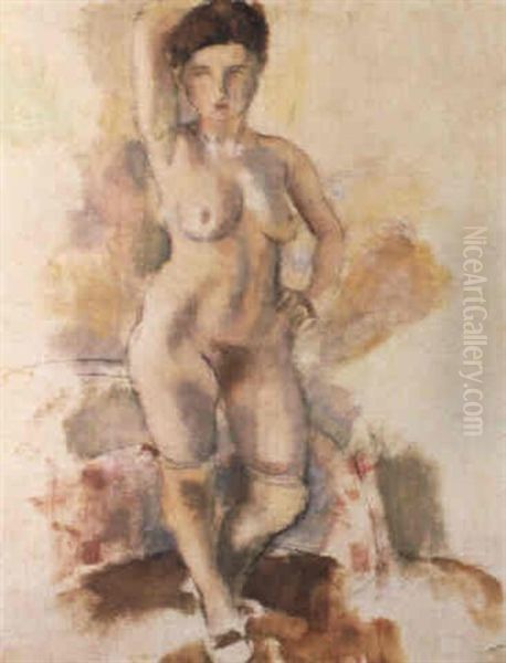 Suzy Oil Painting by Jules Pascin