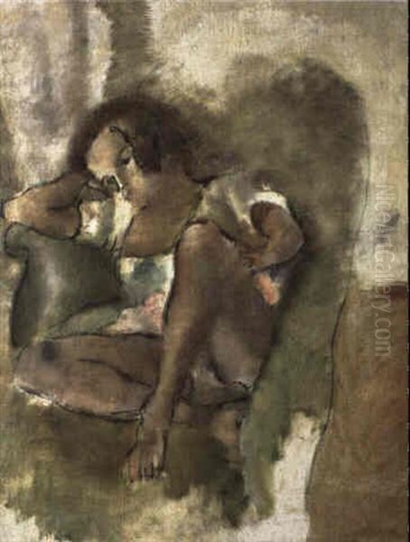 Mulatresse Oil Painting by Jules Pascin