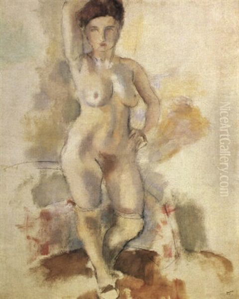 La Grande Suzy Oil Painting by Jules Pascin