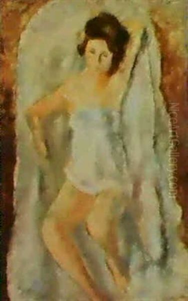 La Petite Lysis Oil Painting by Jules Pascin