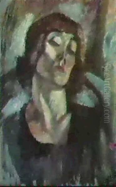 Hermine Reveuse Oil Painting by Jules Pascin