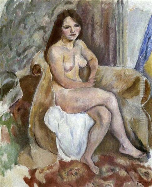 La Petite Bretonne Oil Painting by Jules Pascin