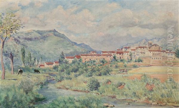 El Pueblo. Amanecer Oil Painting by Iu Pascual Rodes