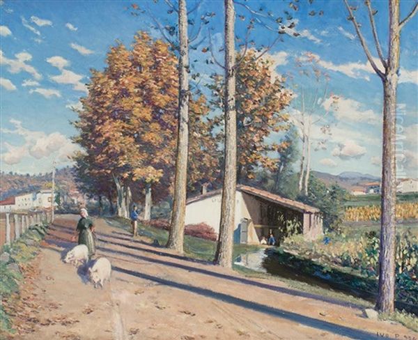 Paseo Rural Oil Painting by Iu Pascual Rodes