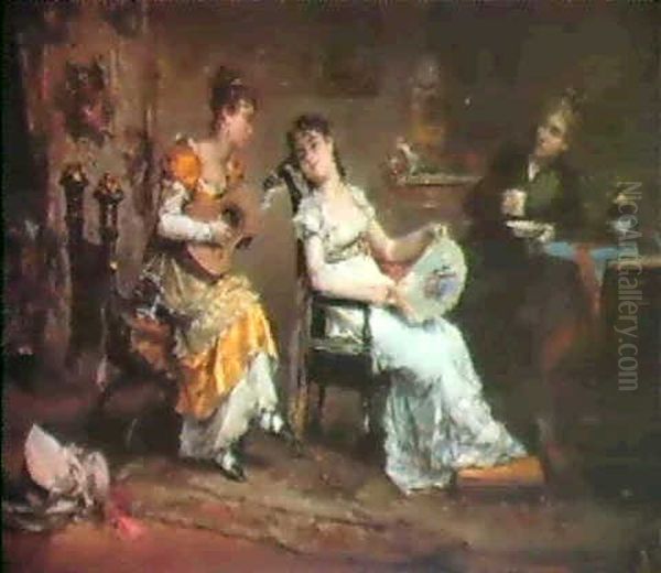 The Concert Oil Painting by Antonio Pascutti