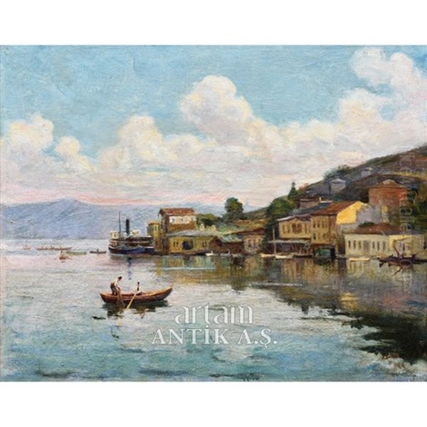 Istanbul Yalilari Oil Painting by Halil Pasha