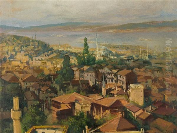 Constantinople Oil Painting by Halil Pasha