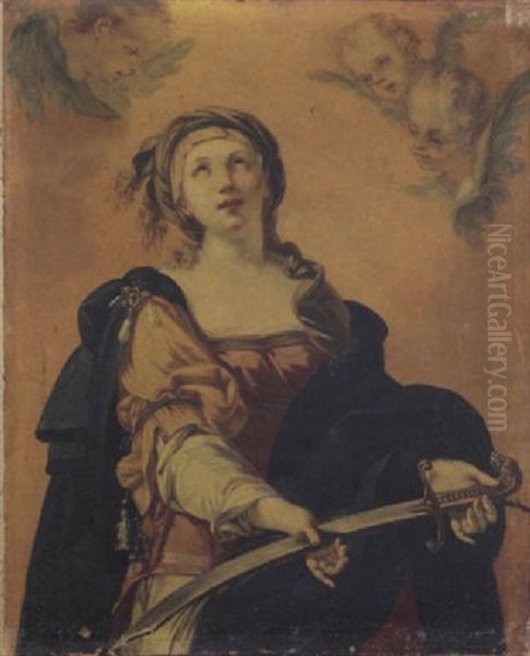 Giuditta Oil Painting by Lorenzo Pasinelli