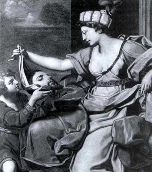 Salome With The Head Of St. John The Baptist Oil Painting by Lorenzo Pasinelli