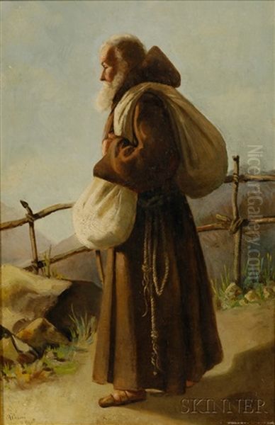 The Old Friar Oil Painting by Alberto Pasini