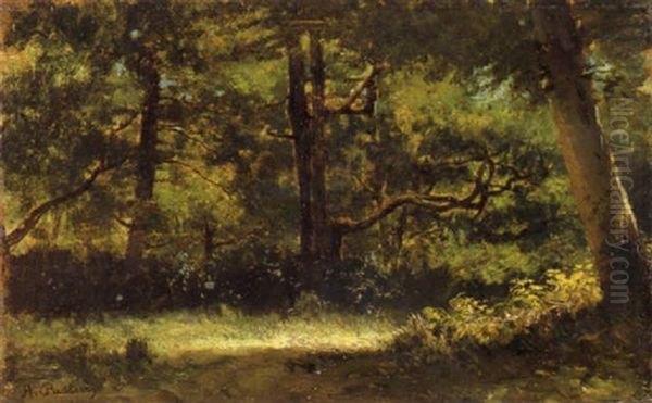 Foresta Di Fontainebleau Oil Painting by Alberto Pasini