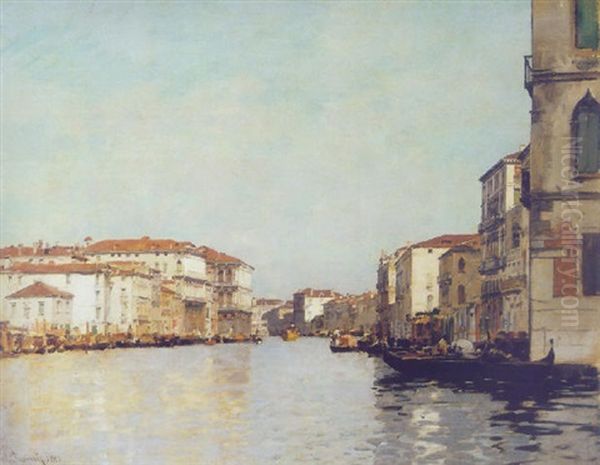 Canal Grande, Venice Oil Painting by Alberto Pasini