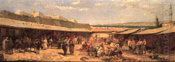 Mercato Arabo Oil Painting by Alberto Pasini