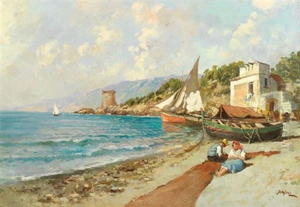 Paysage D'italie Oil Painting by Lazzaro Pasini