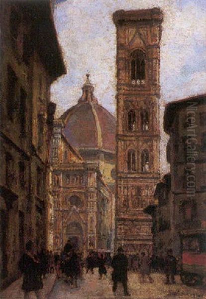 Scorzio Di Firenze Oil Painting by Lazzaro Pasini