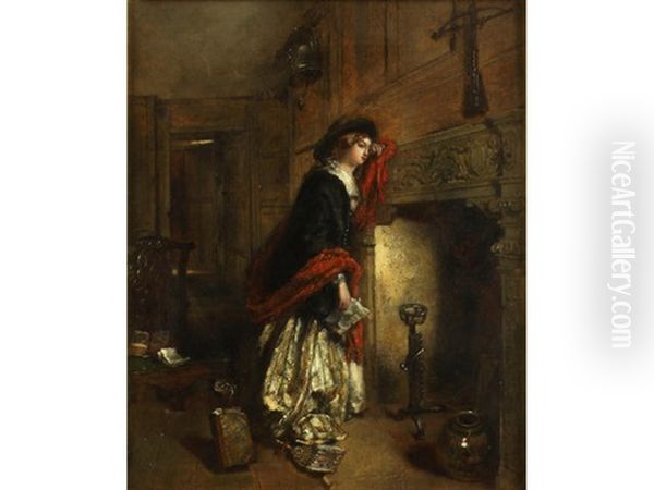 The Letter Oil Painting by Daniel Pasmore the Younger